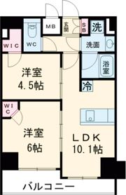 プレサンスKOBEシフォンの間取り画像