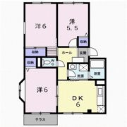クローバーBの間取り画像