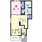 リヴィエール久米川の間取り画像