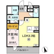 クレール八乙女の間取り画像