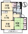 YMハイツ B棟の間取り画像