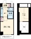 エステムコート神戸県庁前Ⅲフィエルテの間取り画像