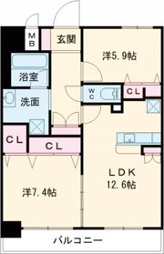 マンションRの間取り画像