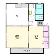 シティハイムSAKI B棟の間取り画像