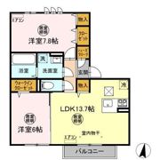 ソル・レヴェンテ Bの間取り画像