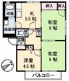 エクセル向井 B棟の間取り画像
