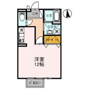 D-room石山AWAZU B棟の間取り画像