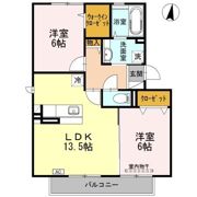 サンパティークC棟の間取り画像