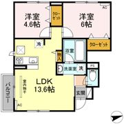レジデンス東福原の間取り画像
