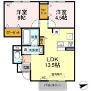 レジデンス東福原の間取り画像
