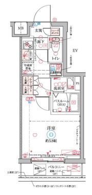 クレヴィスタ横浜大口の間取り画像