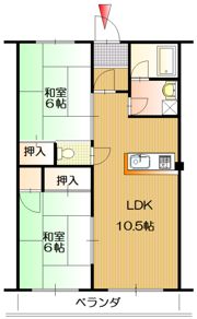 フレンドハウスの間取り画像
