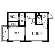 カハラ白石の間取り画像