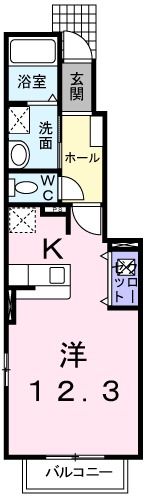 ソレイユ白浜北Ⅱの間取り画像