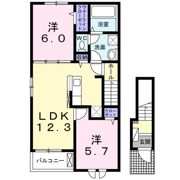 パークサイドベル Ⅳの間取り画像