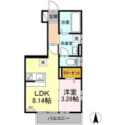 ドゥ・薬師堂 Bの間取り画像