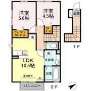 アイネヴェルト仁保津の間取り画像