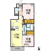 La・famille B棟の間取り画像