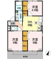 クレセント女池 Cの間取り画像