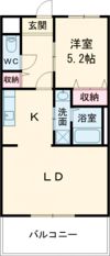 アンプルール フェール 長原の間取り画像