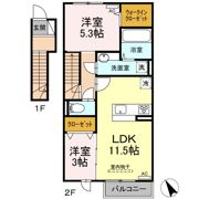ウィルコート南花岡の間取り画像