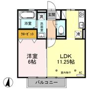 ブルーサファイア Bの間取り画像