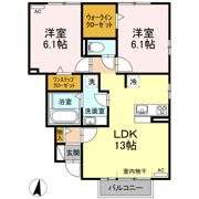 セントシャロームの間取り画像
