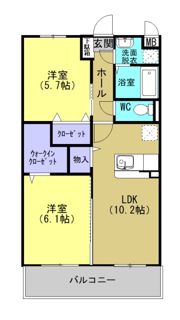 エステルの間取り画像