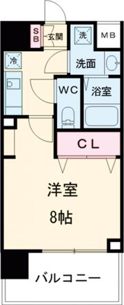 レジデンス三宮ラインの間取り画像