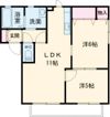 リファインド二ツ屋Aの間取り画像