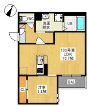 GRANDTIC 西阿知（グランティック ニシアチ）の間取り画像