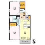 シャルマン市川の間取り画像