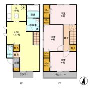 パレス．ボナール211 Aの間取り画像