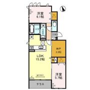 ベルフィールド西京極 西棟の間取り画像