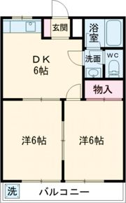 レジデンス福生の間取り画像