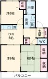 フォンテーヌ宮ノ陣ⅢAの間取り画像