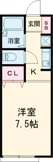 フレア北中振の間取り画像
