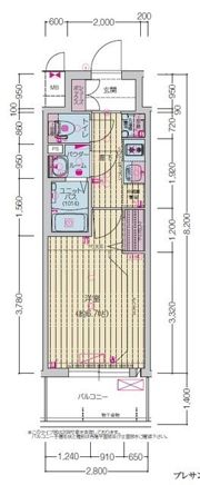 プレサンス上前津エレスタの間取り画像