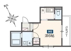 MELDIA西立川の間取り画像