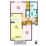 ゼピュロス学園の森 Uの間取り画像