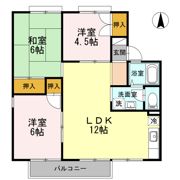 セジュール沢村 Bの間取り画像