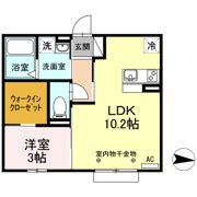 エムズモンピュール 忍 Ⅱ棟の間取り画像
