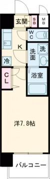 エスリード神戸三宮ノースゲートの間取り画像
