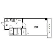 エスリード天神の間取り画像