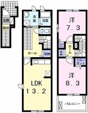 サン・ローズ旭 C棟の間取り画像