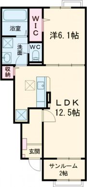 スウィート Ⅰの間取り画像