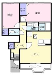 ニアパークBの間取り画像