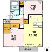リビングタウン八日市場 Bの間取り画像