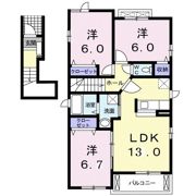 フラワーの間取り画像