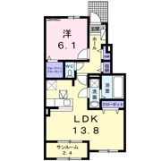 フィオーレ Ⅱの間取り画像